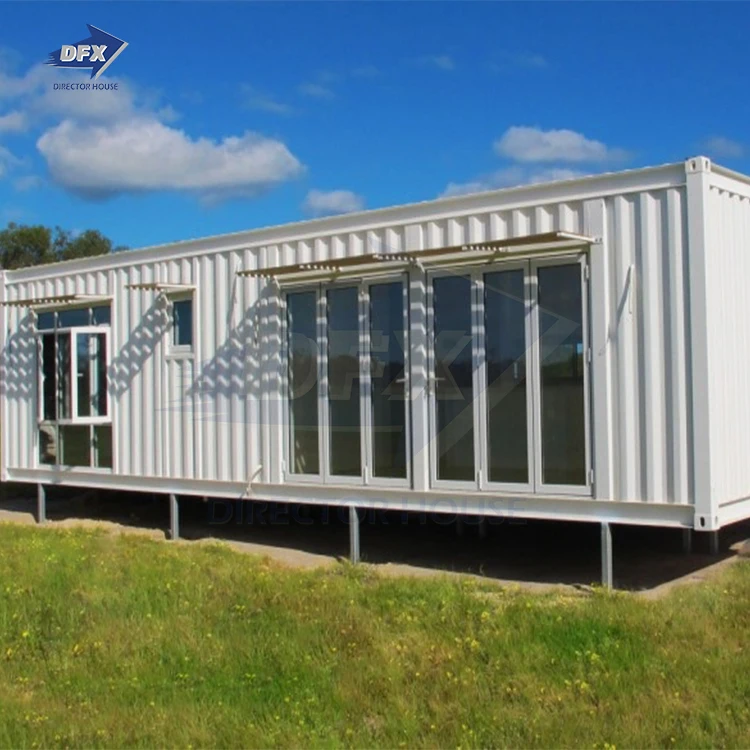 Prefab house modern modular house 2 bedroom tiny container house for living space coffee bar storage