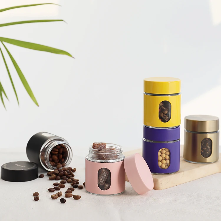 Containers for Coffee Tea Candy  Travel Mini Coffee Canister Coffee and Sugar Canister Set