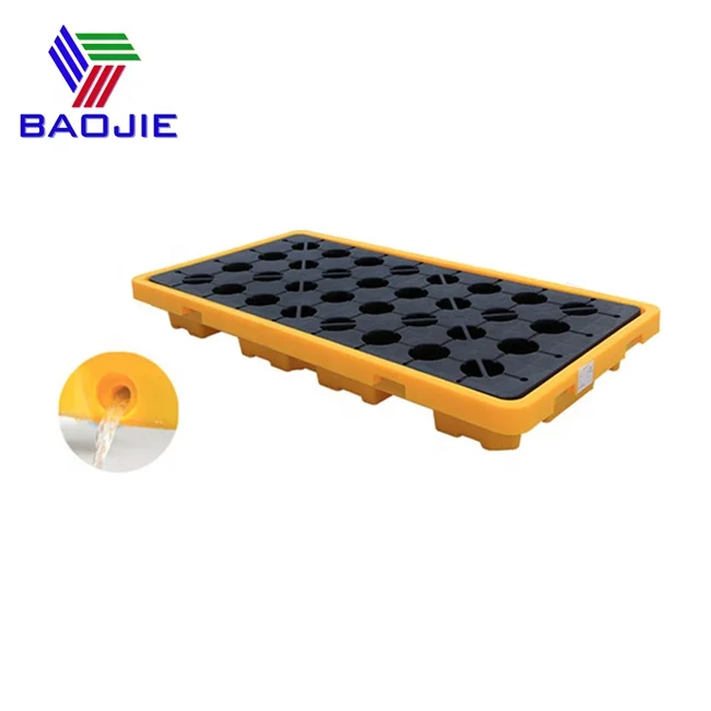 Full Range Sizes 2 Barrels and 4 Drums Oil Leakge Storage Plastic Pallets