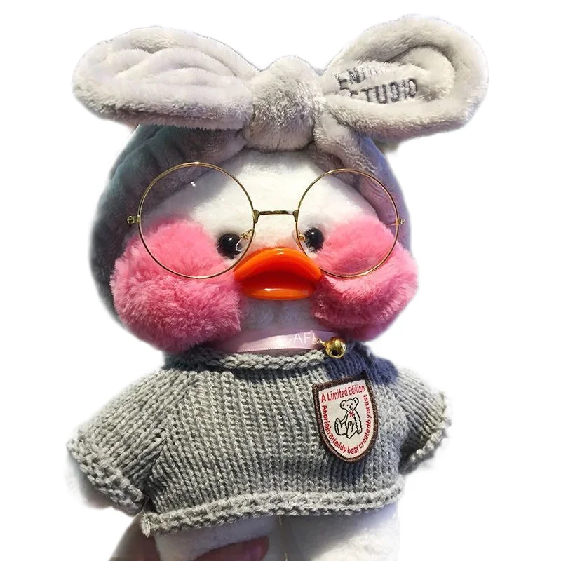 2022 Factory Price 30CM Ducks Cute Pillows Duck Toys Kawaii LaLaFanFan Cafe Duck Soft Animal Doll Gift for Kids