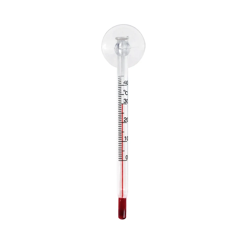 Aquarium thermometer High Accurate Waterproof Fish Tank Water Temperature With Suction Cup Glass Thermometer