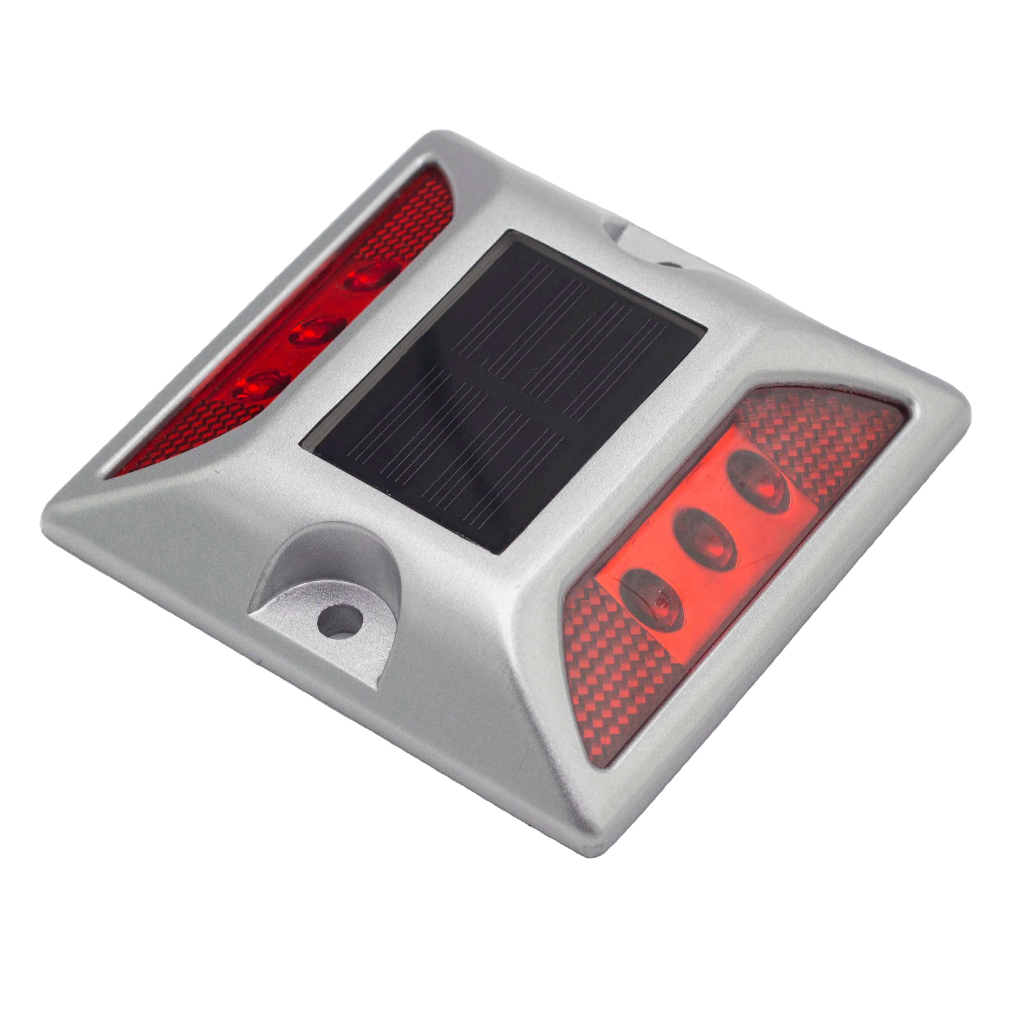 Outdoor waterproof reflective solar ground lights traffic safety solar cat eye LED flash aluminum road stud