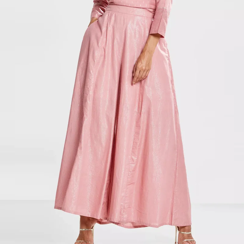 New fashion women s plus size casual elegant button Round loose high low tunic muslim  palazzo  trouser two piece suit