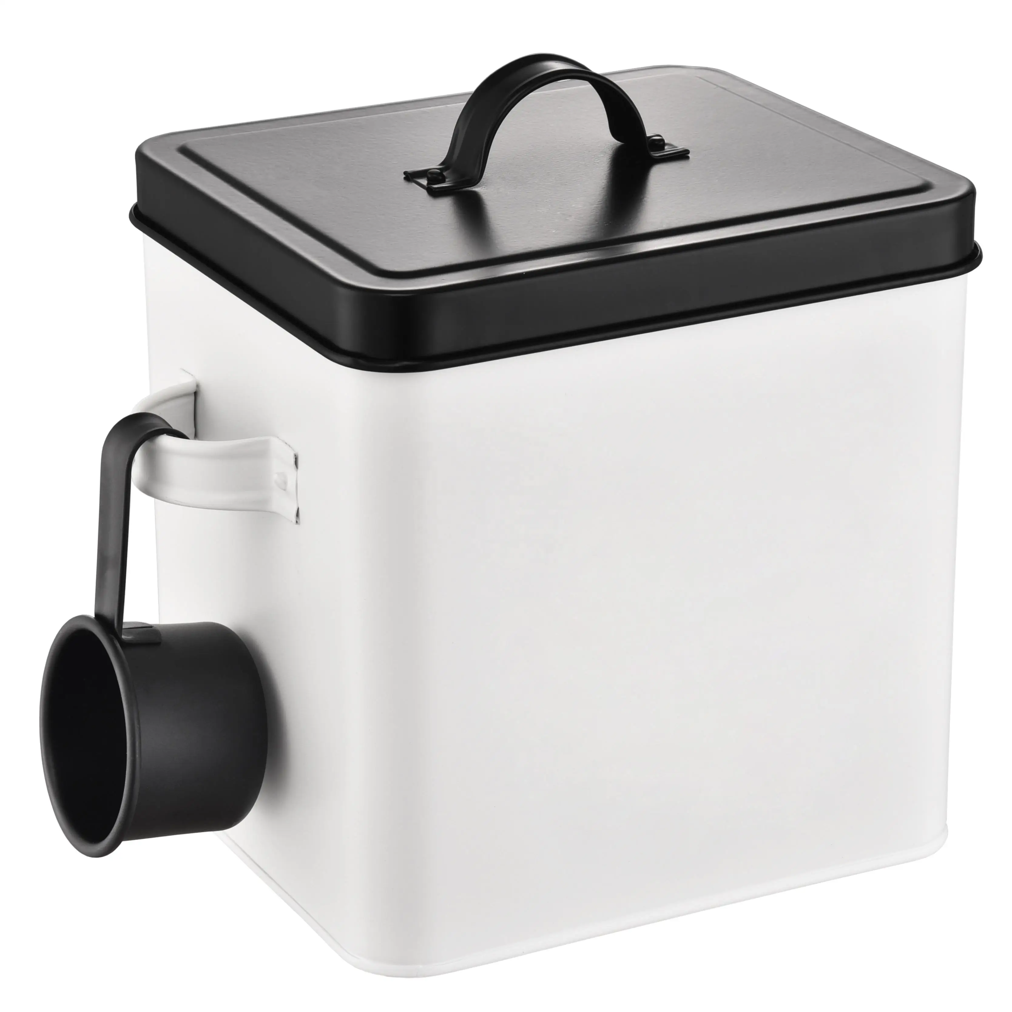 Custom Metal Rectangle Laundry Detergent Storage Container Tin Washing Powder Storage Box