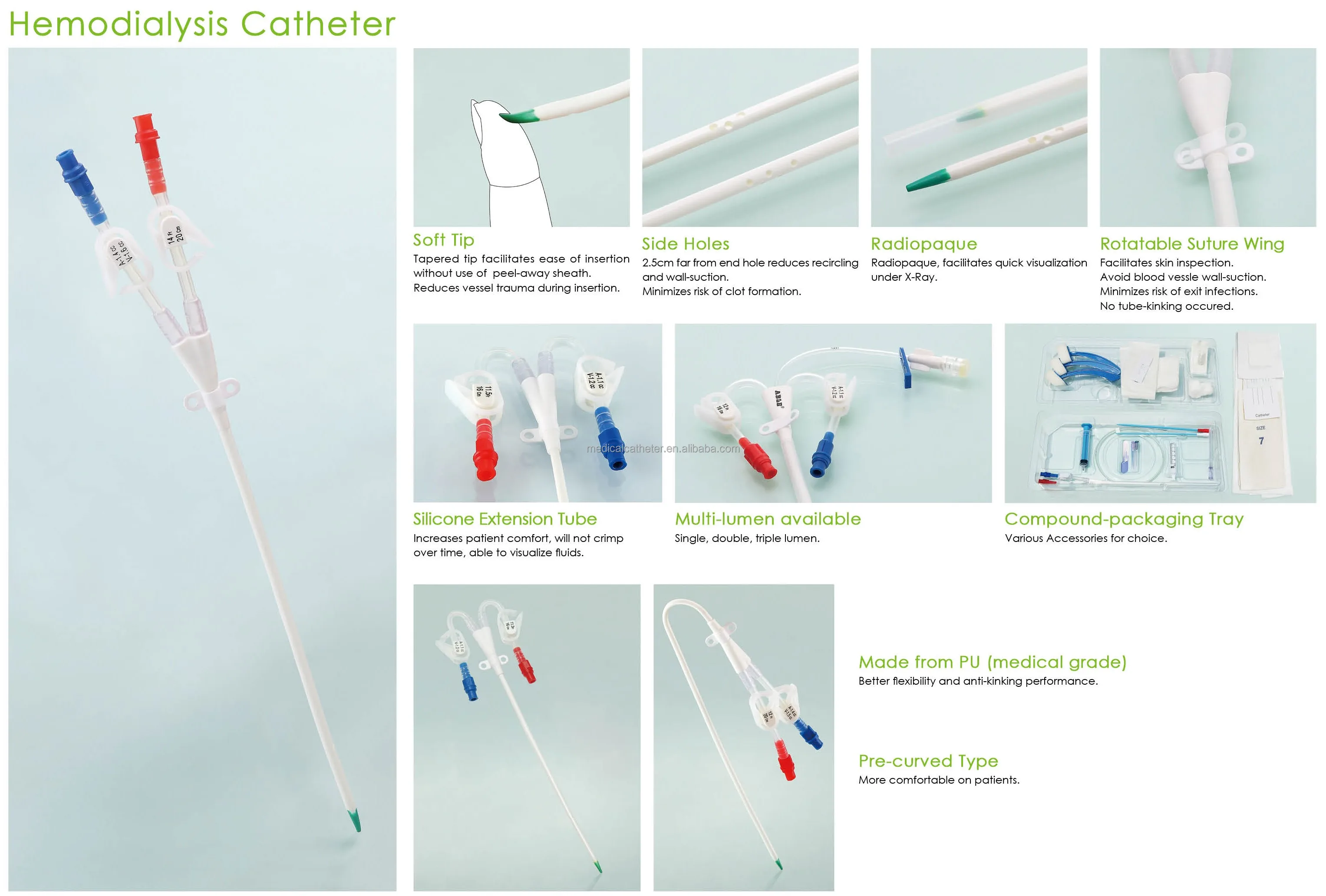 Medical Disposable Dilator for CVC HC PICC package Stable surgical device manufactured in China