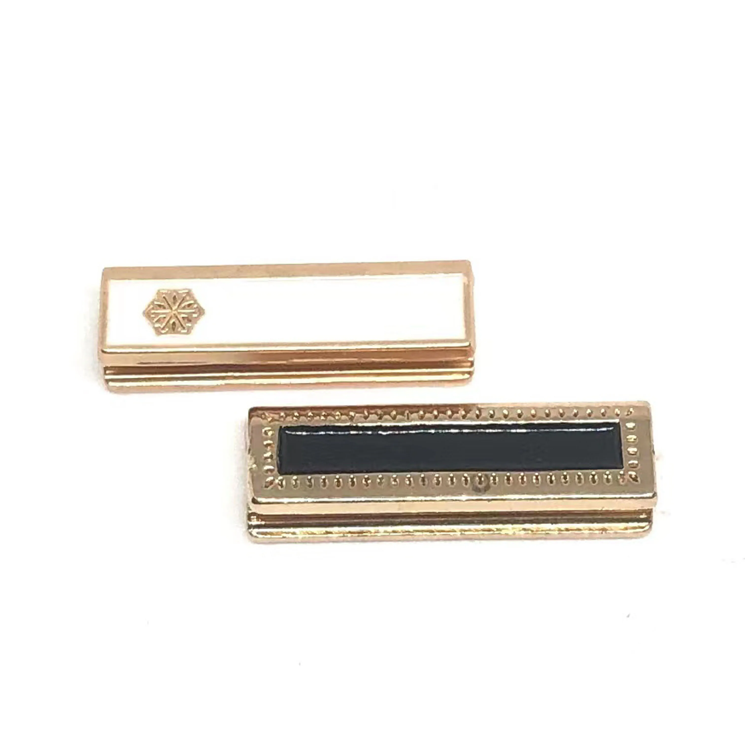 Garment accesseries custom logo pattern square front attachment money wallet purse suit metal end saudi thobe pocket tail clip