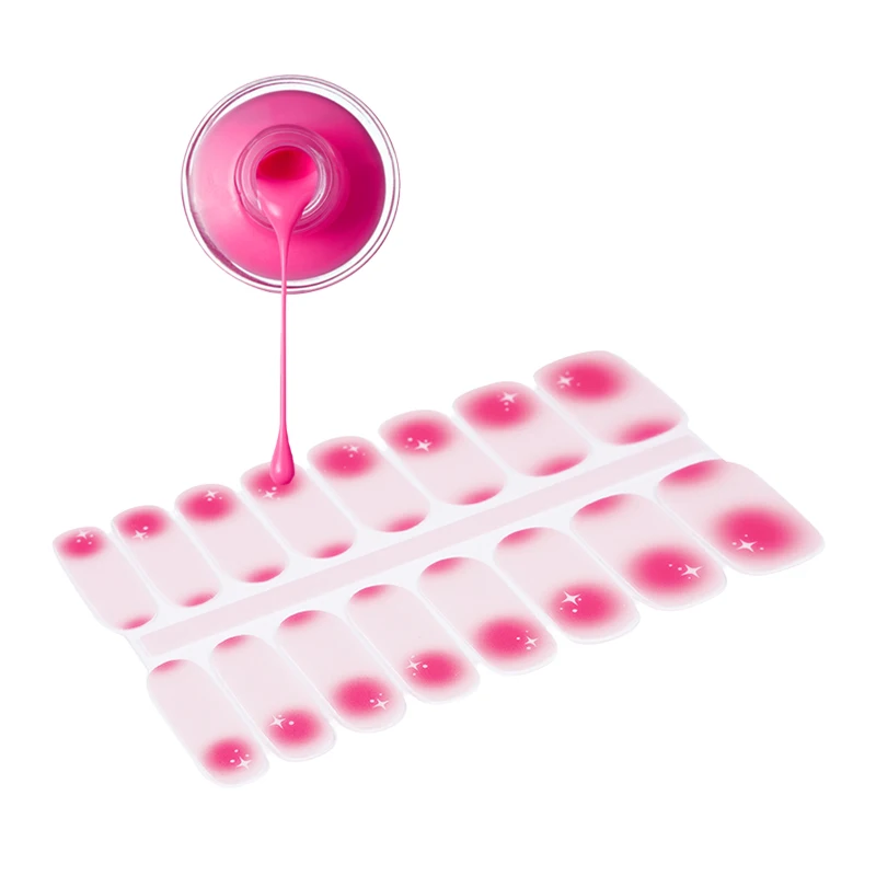 Create Your Own Brand Water Decal Nail Sticker Gradient Color Nail Sticker