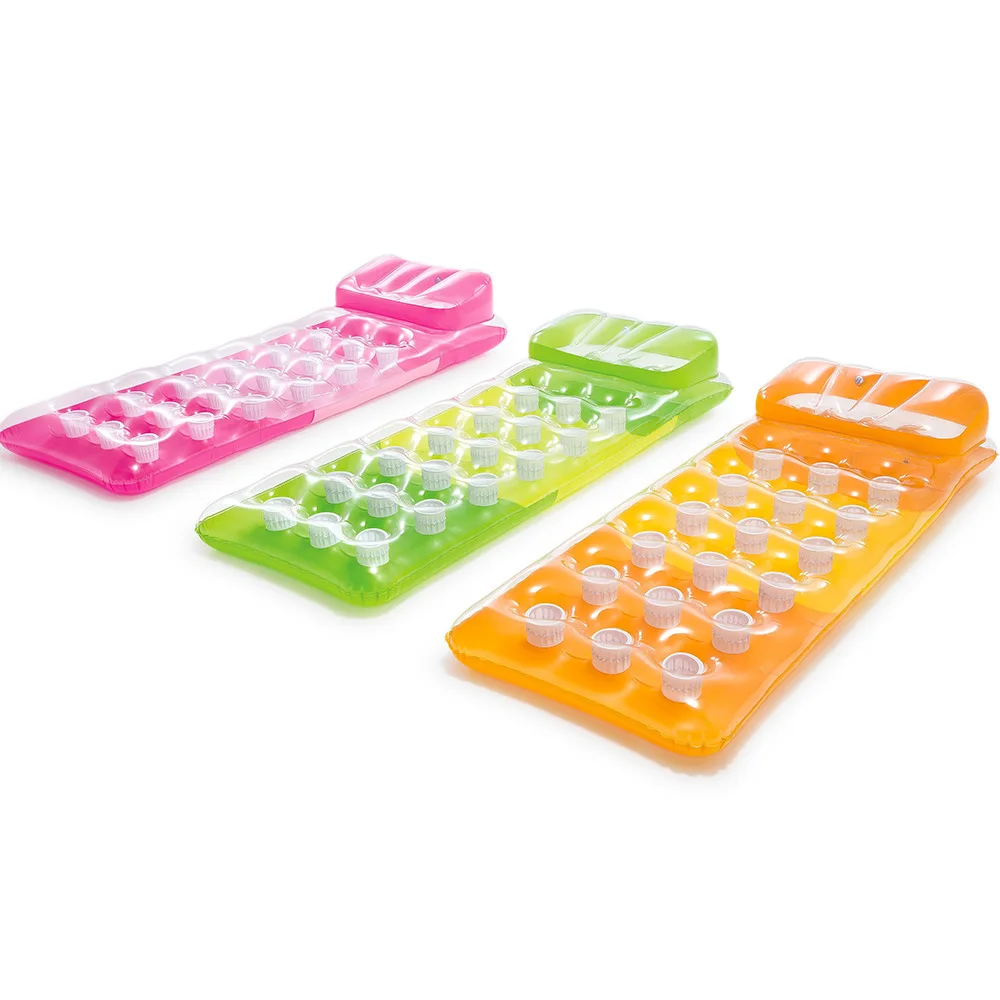 INTEX 58890 18-POCKET FASHION MATS бассейн плавающий плот надувной пляжный