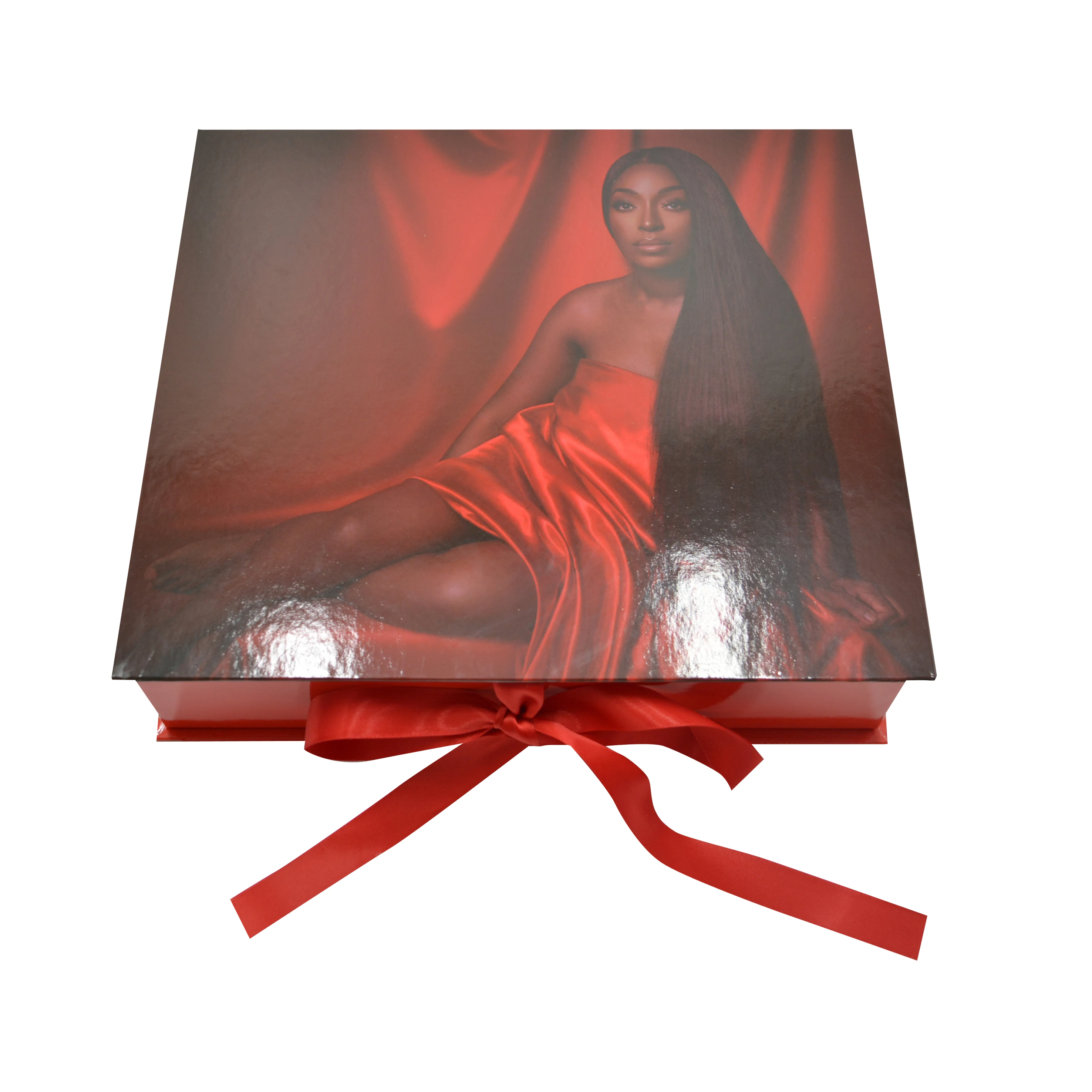 Luxury Custom logo Wigs Cosmetics Packaging Boxes Honey dipper Glasses Gift Box With Satin lining