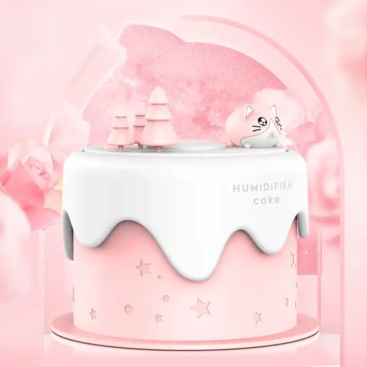 Cat USB Mist Humidifier Small to Medium Rooms 500ml Tank Vaporizer and Mist Humidifier for Baby and Kids Rooms Bedrooms