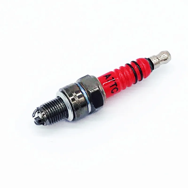10mm GY6 scooter and other motorcycle accessories A7TC multi-angle ignition modified red head 3 claw A7TC spark plug