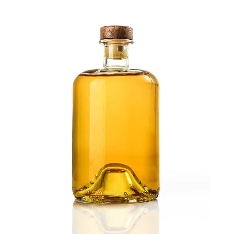Liquor Glass Bottle 250ml  500ml 16oz   Glass Bottles Manufacture Custom 500ml Rum Vodka Liquor Gin Glass Bottle