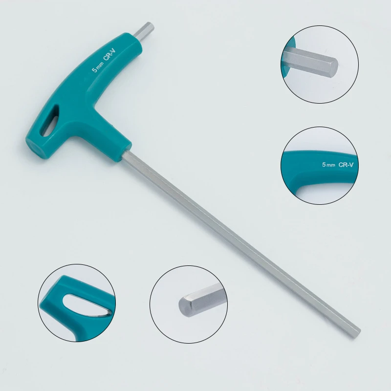 T Type Allen Hex Key Spanner Wrench Household Repair Hand Tools