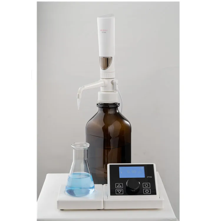 Drawell 	dTrite 0.01mL-99.99mL Stirrer and Burette Program Included Laboratory Digital Burette for lab Electronic Burette