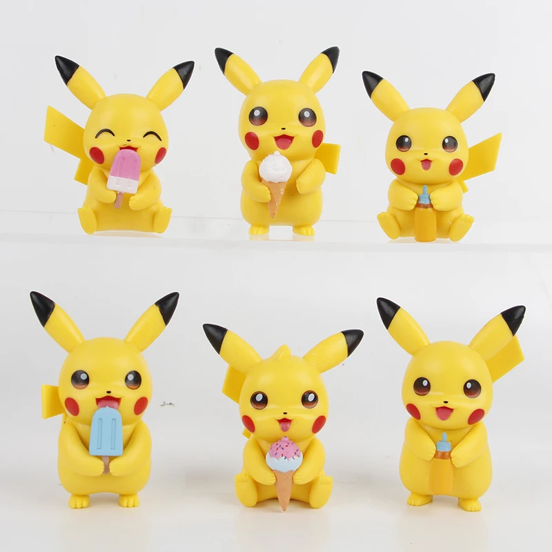 2024 New Popular Kawaii Pikachun Pokemoned Anime Figure Japan Anime Figure Pocket Monster Toys for Kids Gifts