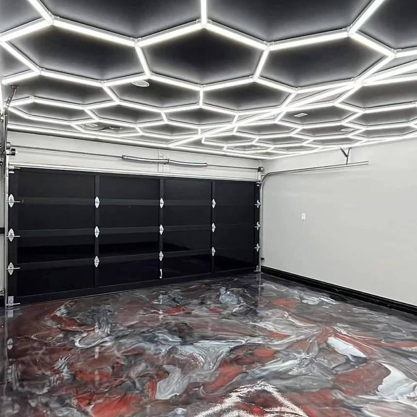 DIY Car Detailing smart led hexagon wall lights for garage light octagon Gaming Led Lights