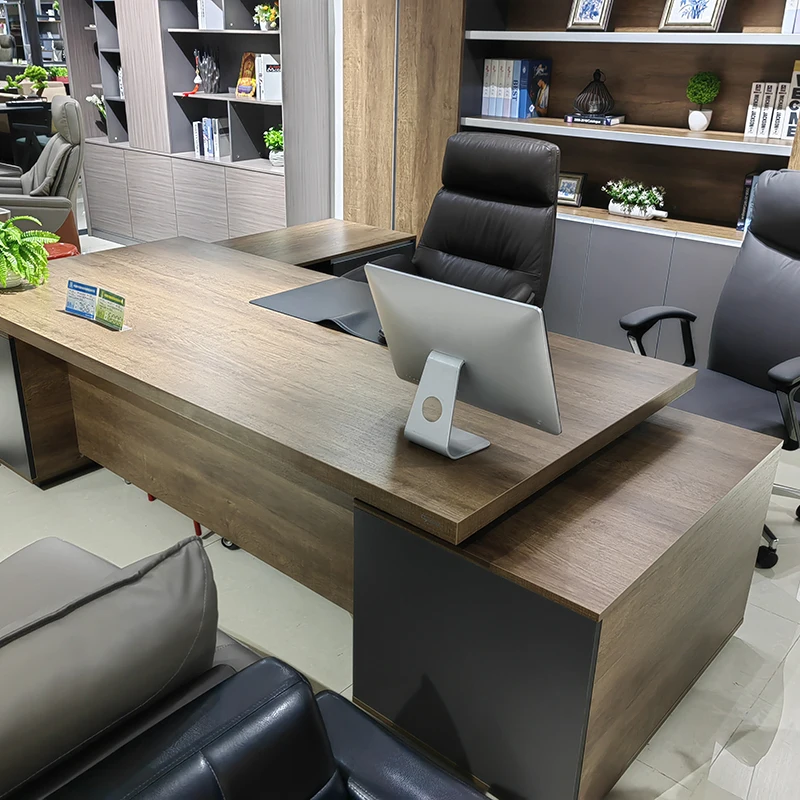 High cost performance Executive Ergonomic Desks L shape luxury executive boss large office desk