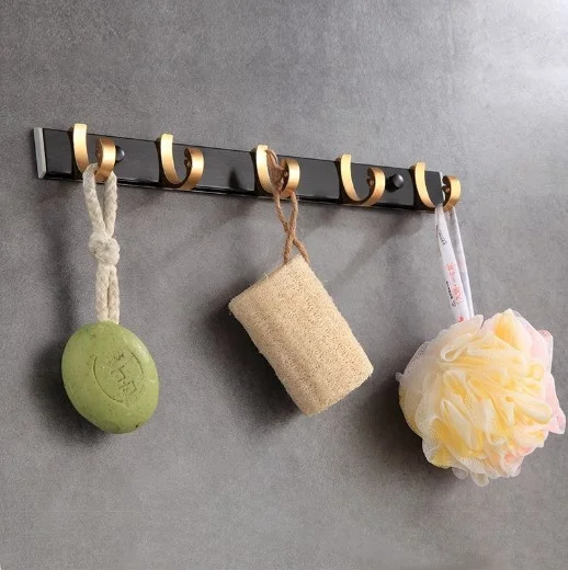 Punch-свободного места алюминиевые съемные Золотой cheap5 крюк крючок для одежды