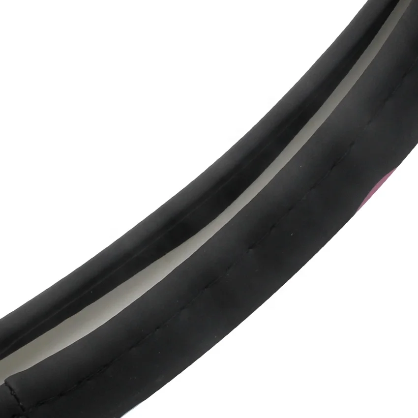 DIY Universal Luxury Soft Stretch-on Leopard Pattern Plush Steering Wheel Cover sets