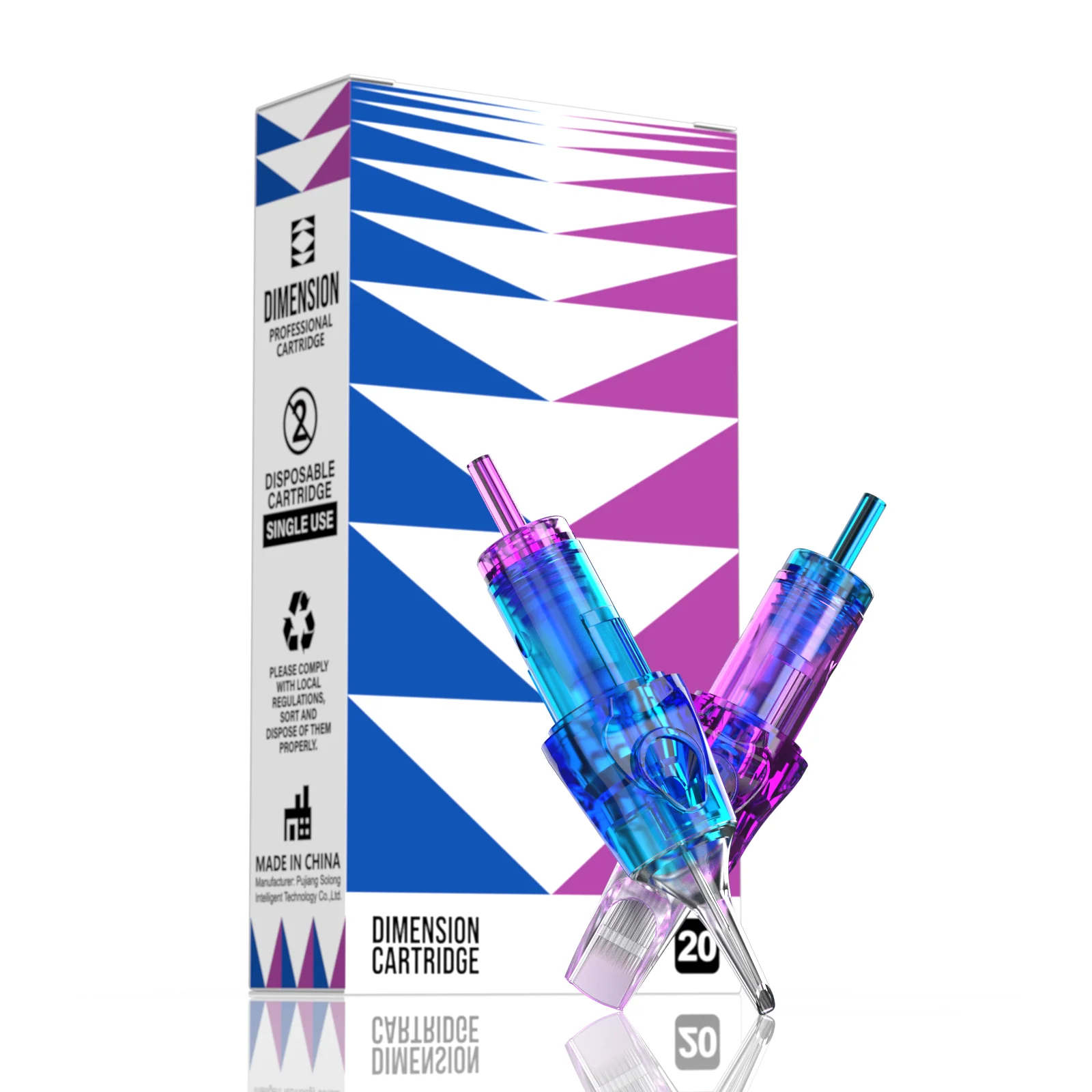 Solong Tattoo Supplies Disposable Bugpin Standard Lining Shading Membrane Cartridges Tattoo Cartridge Needle Tattoo Needles