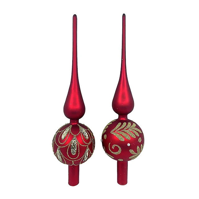 Wholesale Battery Operated Xmas Tree Glass Led Decorations Cone Glass Christmas Tree