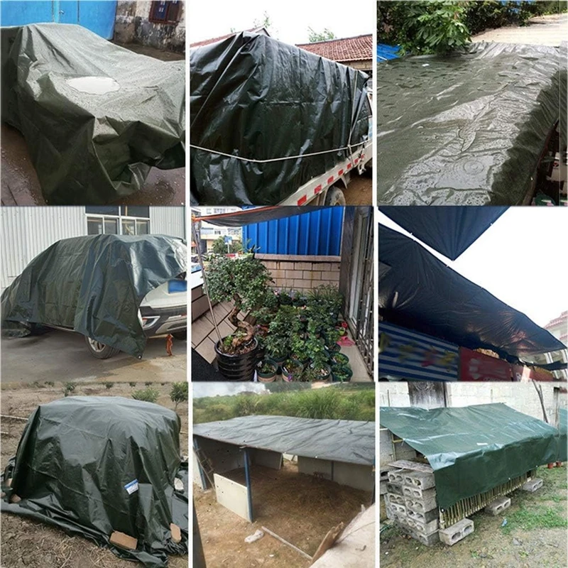 Waterproof Custom PE Car Trailer Cover Fish Pond Tent Tarp Sheet 300GSM Tarpaulin