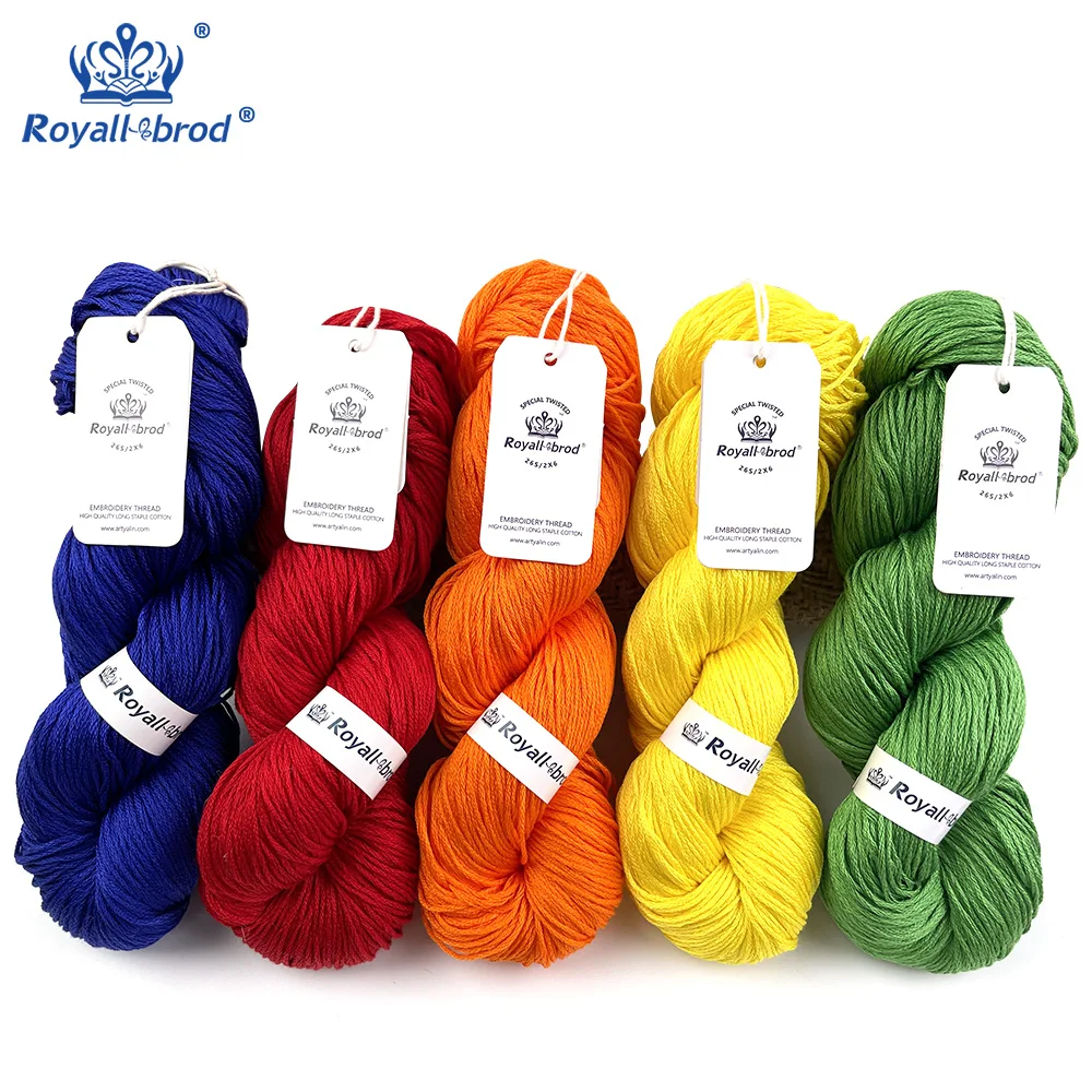 Хлопчатобумажная нить ручной работы 200 м 447 цветов