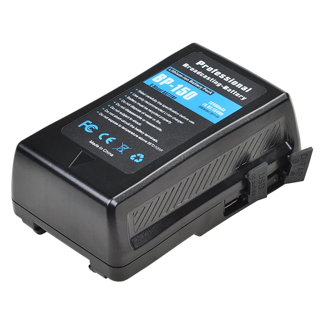 14.8V 10400mAh 150W V Mount Lock Shape Pocket Battery Digital Camera Battery Light Batteries