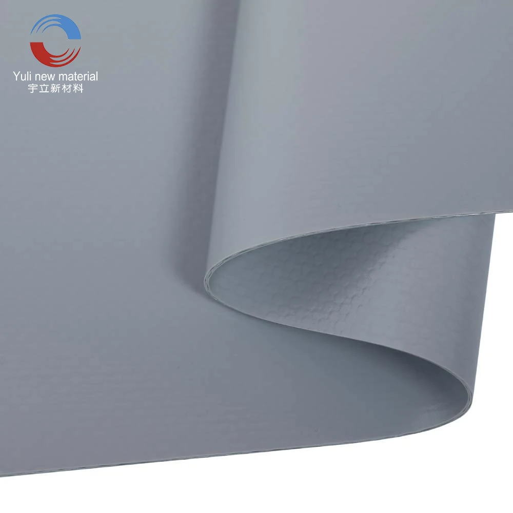 high quality tarpaulin for PVC roller shutter door material PVDF surface treatment
