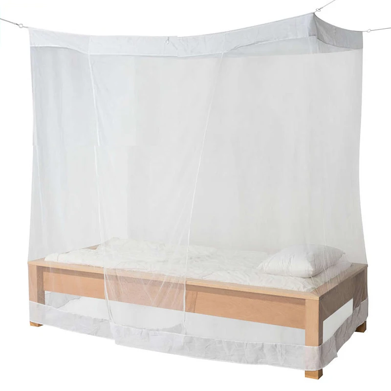 Прямоугольная квадратная романтическая декоративная москитная сетка из 100% полиэстера для спальни