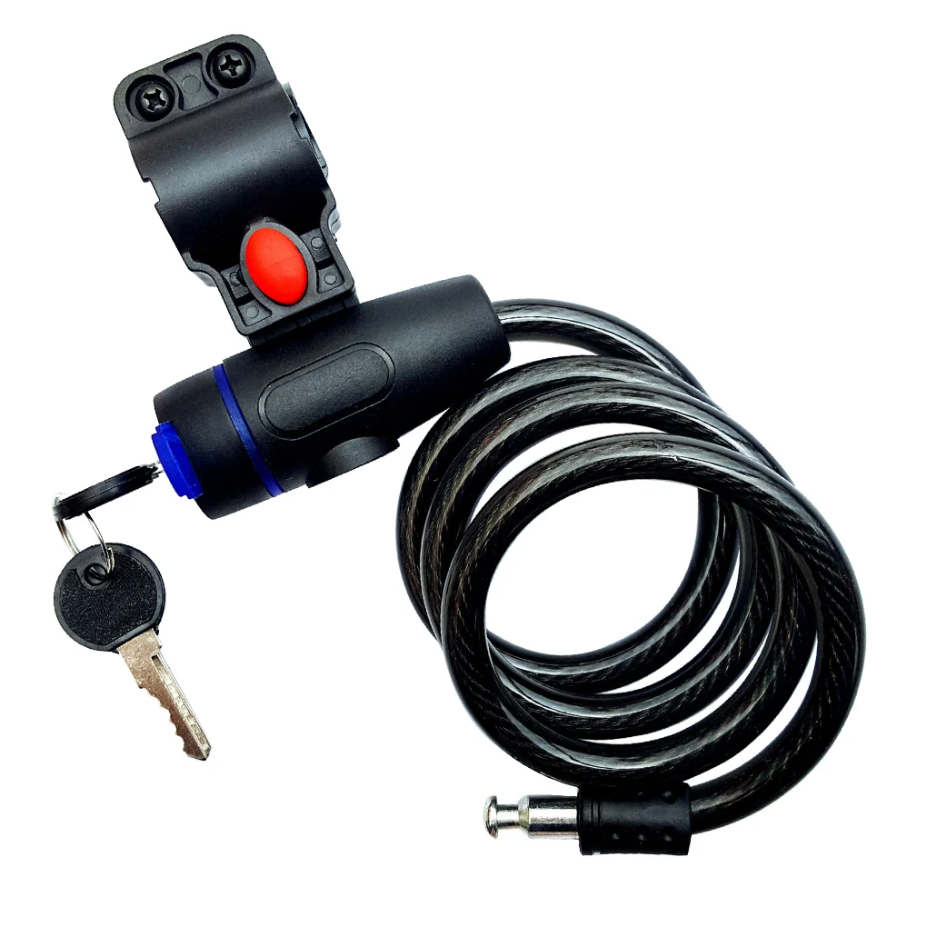 Wholesale Bike Accessories Pvc Coated Coil Steel Cable Bicycle Chain Lock