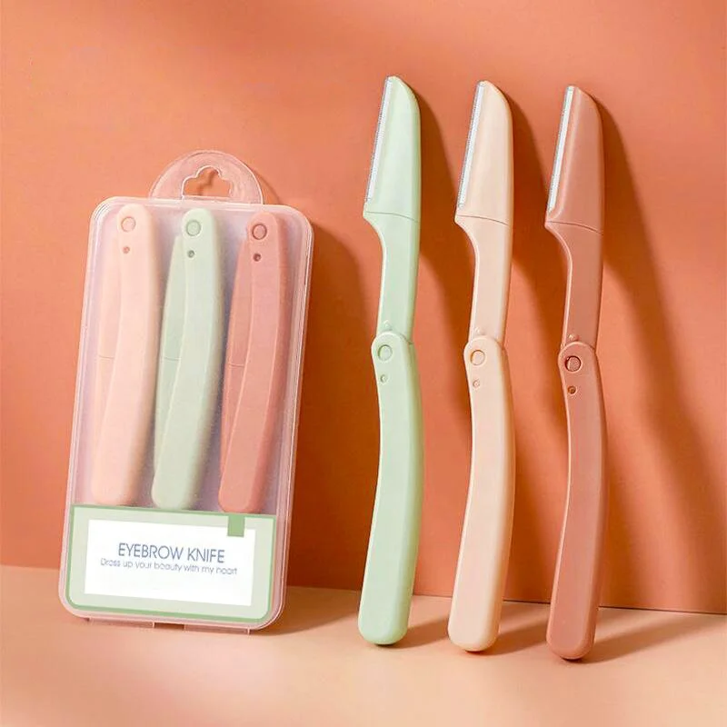 Woman Facial Device One Blade Trimmer Eyebrow Trimmer Makeup Luxury Eyebrow 3 Pack