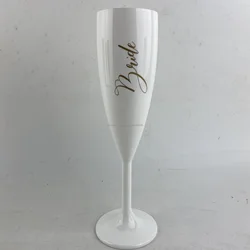 Шампанское флейты Небьющиеся Пластиковые Высокая четкость белый цвет