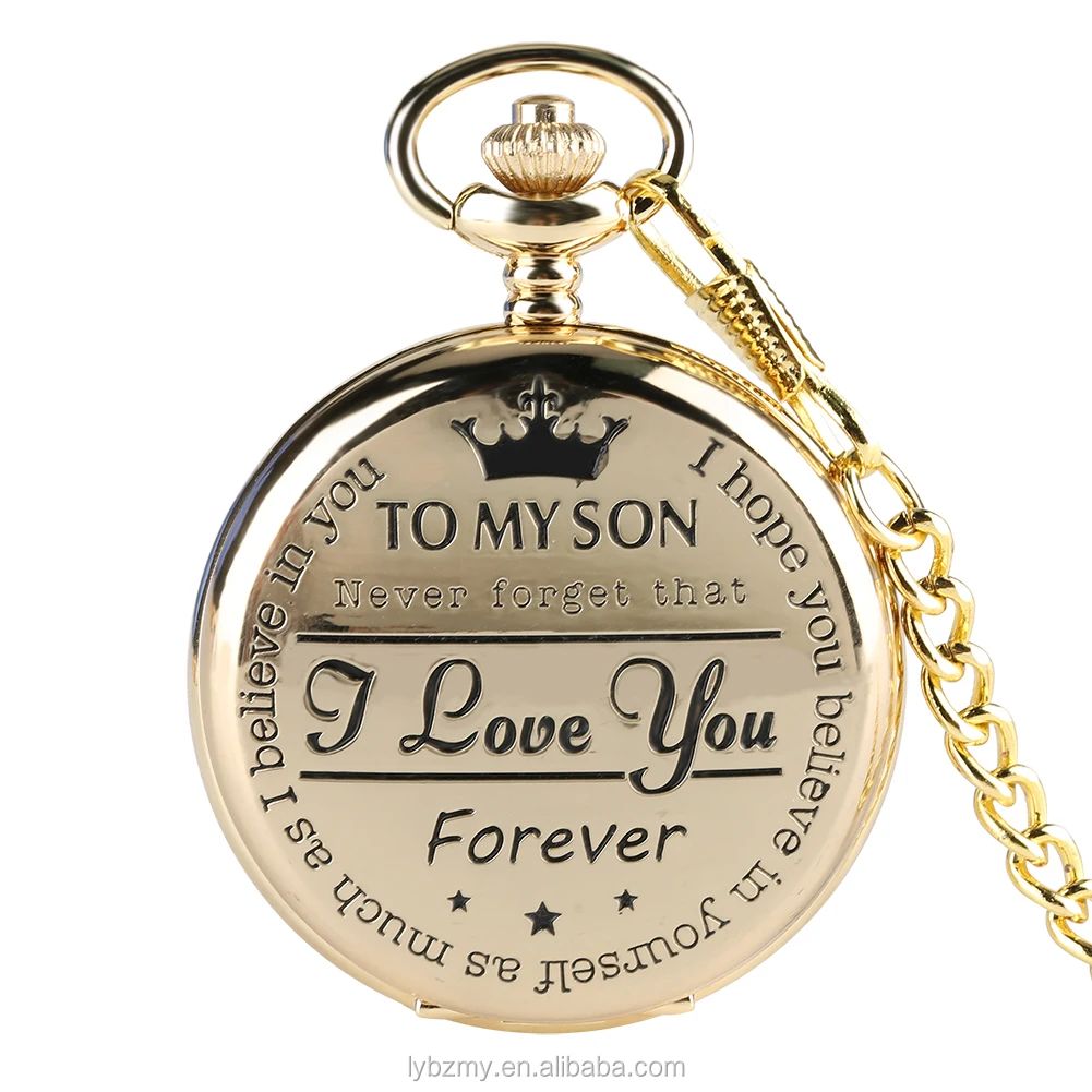Wholesale Forever Pocket Watch To My Son I Love You Forever Pocket Watch