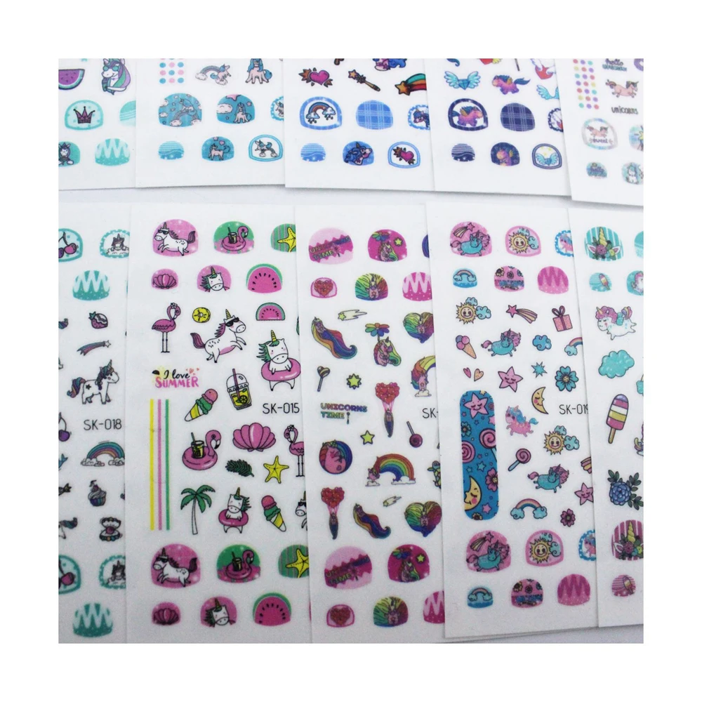 2022 Trend Stickers Wholesale Diy Nail Decoration Glue Sticker Custom Design Nail Sticker For Nail Art