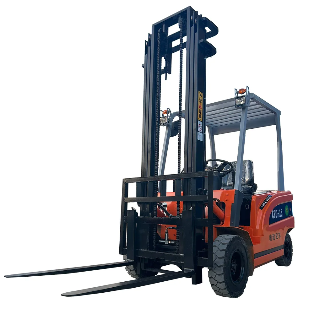 Multi-functional electric forklift truck handling goods   electric forklift truck