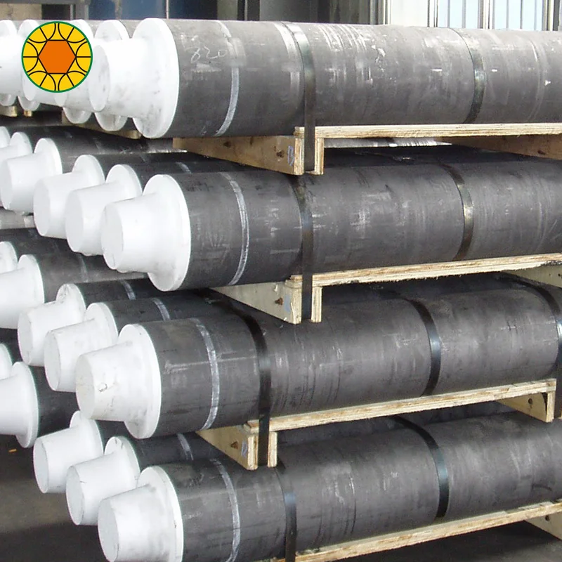 Small Steel Plant Ladle Furnace Graphite Electrode rp hp 4tpi 100 400mm 450 550