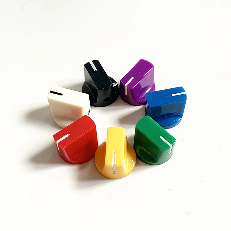 Different Style knobs Metal Insert Plastic Potentiometer Volume Tone Knob for Guitar