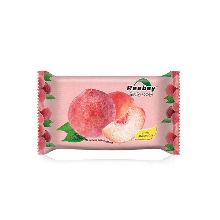Colorful Best 80g Hand Face Shower Peach Scent Fruity Bath Soap