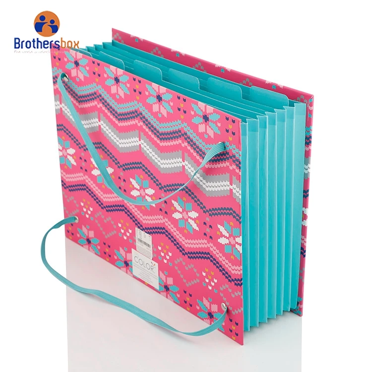 Оптовая продажа бумажная папка для файлов a4 карманная с принтом