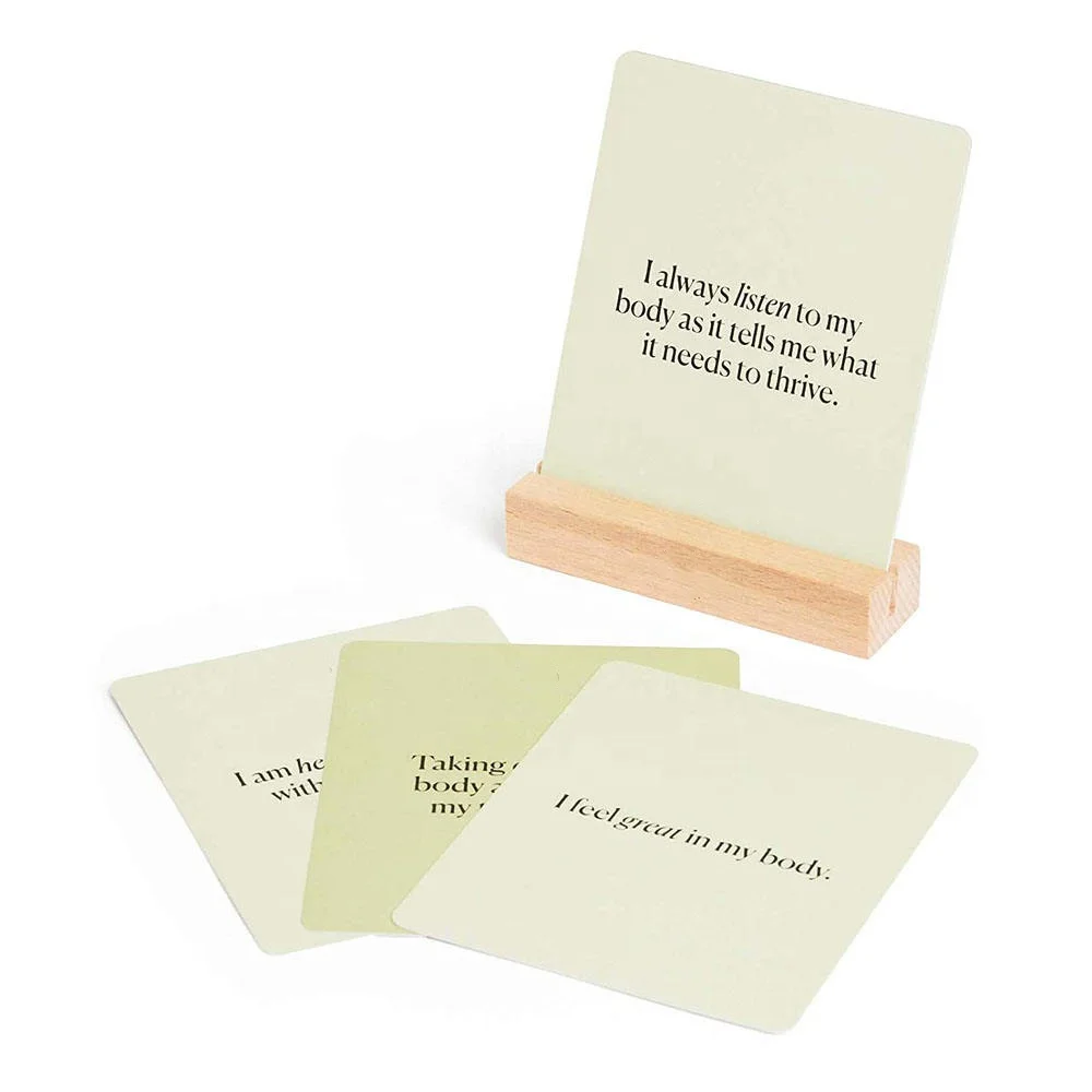 Wholesale Positive Self Love Mental Health Affirmation Cards Deck Printing Encouragement Affirmation Cards With Stand