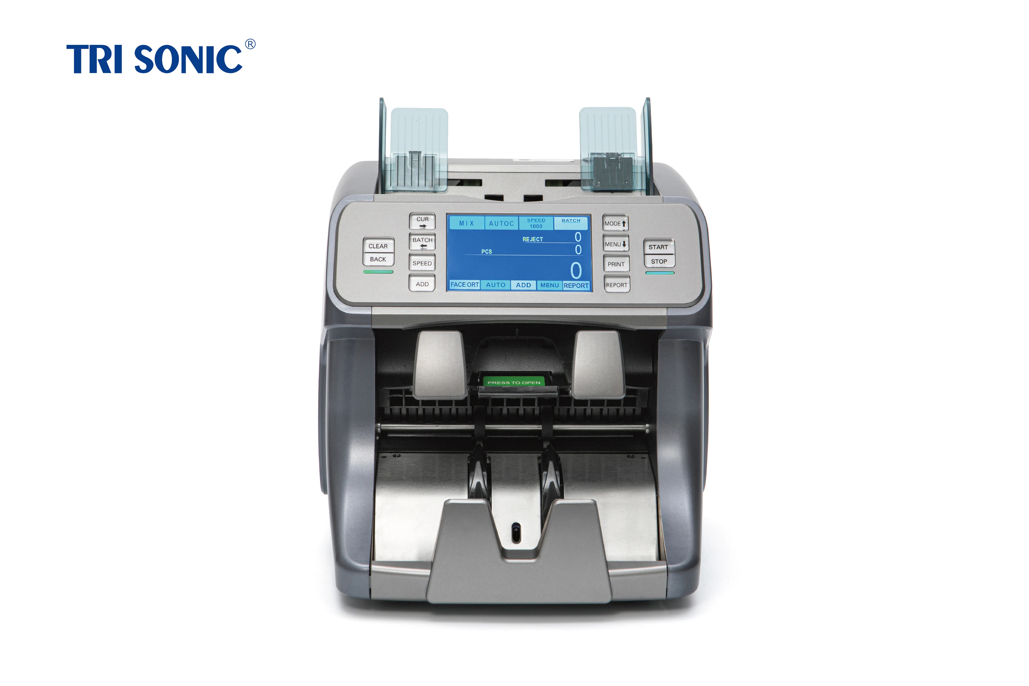Tri Sonic HT-9100 CIS Touch Screen Fast Counting Mix Bill Value Money Cash Counter Money Counting For Supermarket