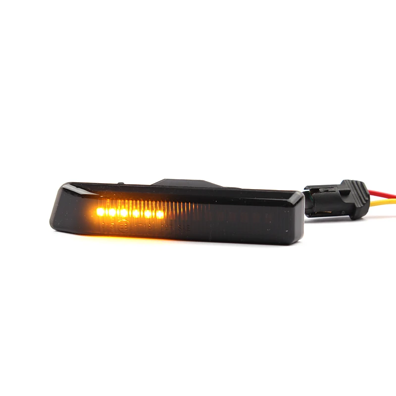 ADT Sequential Amber Color LED Side Marker Turn Signal Lights Smoke Lens Blinker For 3 Series E36 X5 E53 LED Side Indicators