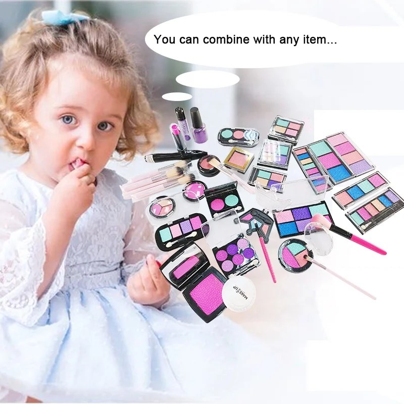 Лидер продаж Amazon, детский набор для макияжа, набор для творчества, Детская косметика, игрушки для ролевых игр, макияж для девочек