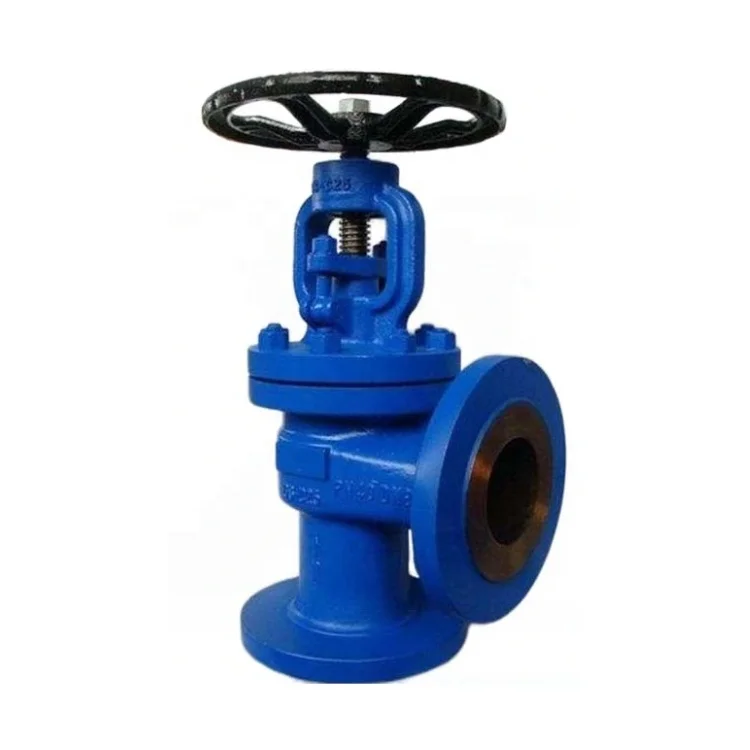Cast Ductile Iron GG25 Flanged Angle Globe Valve two inch dn40 pn16 Factory direct sale