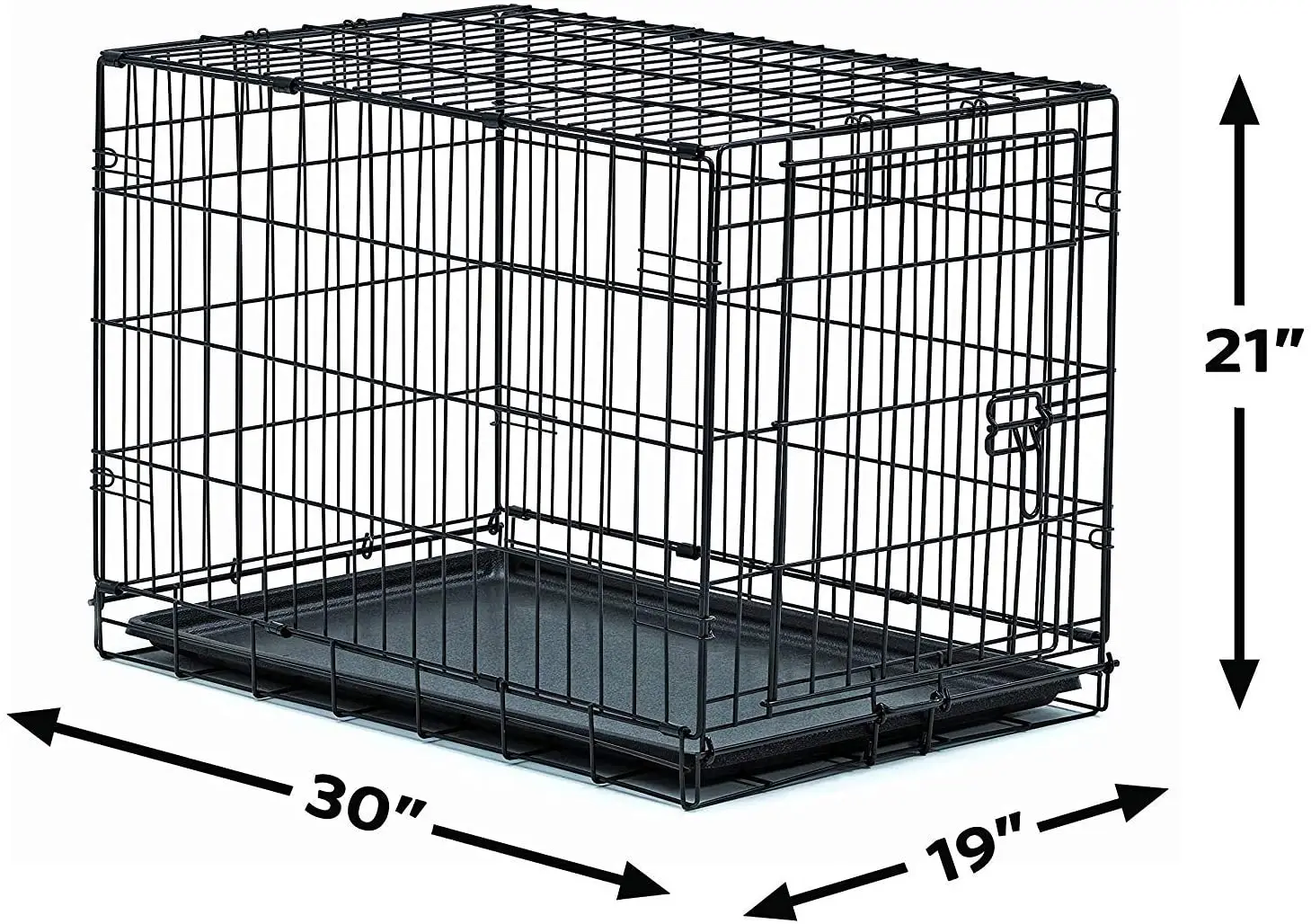 Folding Metal Dog Crate Single Door Pet Cage Wholesale
