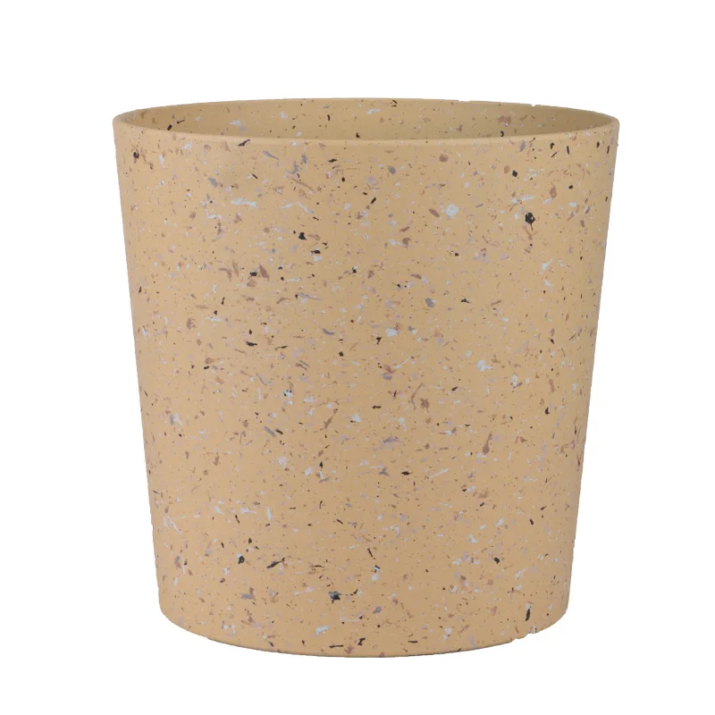 Manufacturer Nordic Baking Paint Surfaces Round Plastic Plant Flowers Pots Home Hotel Floor Outdoor Decoration Flower Vase