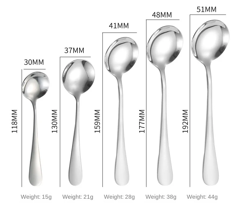 Wholesale Multiple Sizes Food Grade Spoon Fork Knife Stainless Steel Cutlery Set