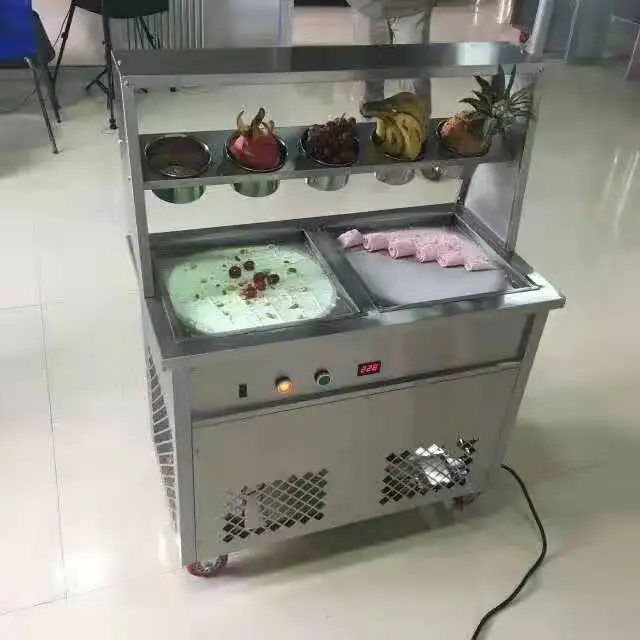 Hot sale commercial flat pan fried ice cream machine price Fried Ice Cream Machine Roll/Yogurt Ice Cream Machine