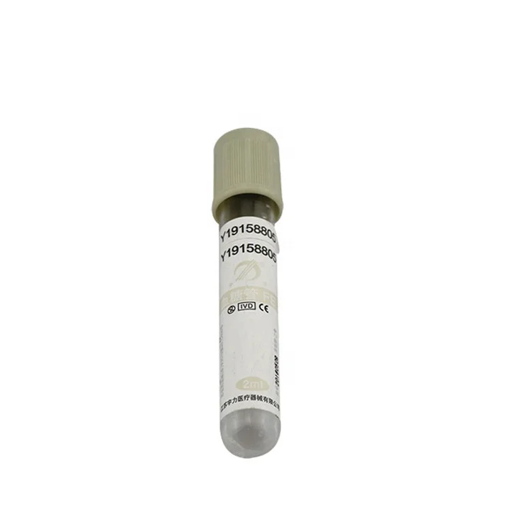 Gray top vacuum blood collection tube Glucose Tube Sodium Fluoride/Potassium Oxalate